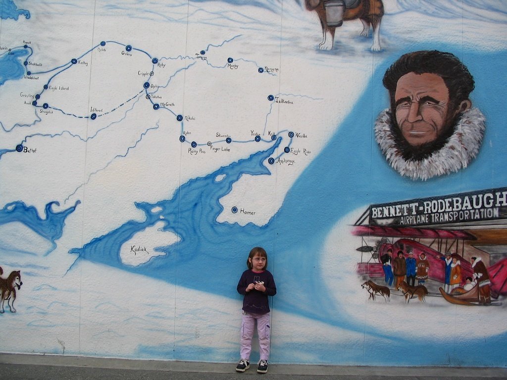 trajet de l'Iditarod (carte) trajet de l'Iditarod (carte)